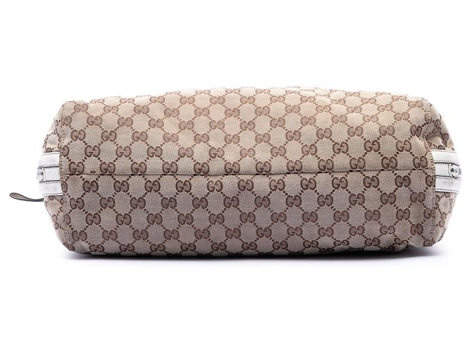 Tote Gucci Beige GG Canvas Icon Bit Zip - vista 3