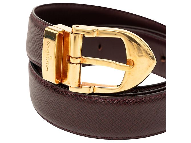 Louis Vuitton Taiga Gürtel Rot Classique Bordeaux - Ansicht 4