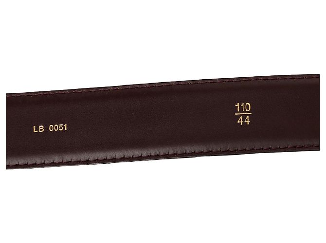 Louis Vuitton Taiga Gürtel Rot Classique Bordeaux - Ansicht 6