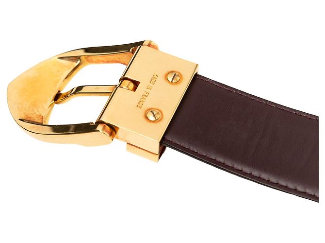 Louis Vuitton Taiga Gürtel Rot Classique Bordeaux - Ansicht 7