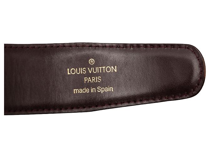 Louis Vuitton Taiga Gürtel Rot Classique Bordeaux - Ansicht 8