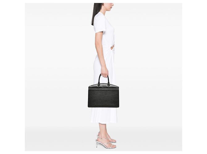 Louis Vuitton Black Epi Riviera Nero - vista 9