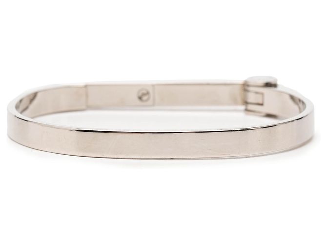 Bracciale Louis Vuitton in ottone argentato con chiusura a cerniera Argento - vista 3