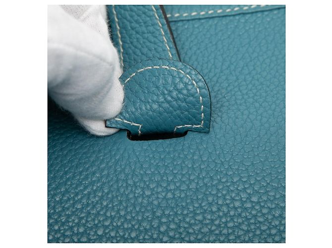 Hermès Blue Clemence Evelyne III GM - vista 6