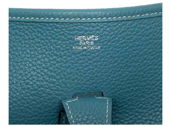 Hermès Blue Clemence Evelyne III GM - vista 7