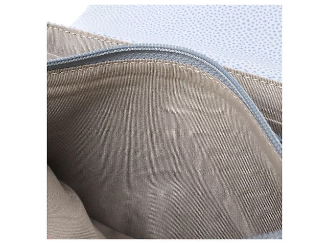 Borsa a tracolla con catena portafoglio Chanel Half Moon Coco Mark Blu chiaro - vista 8