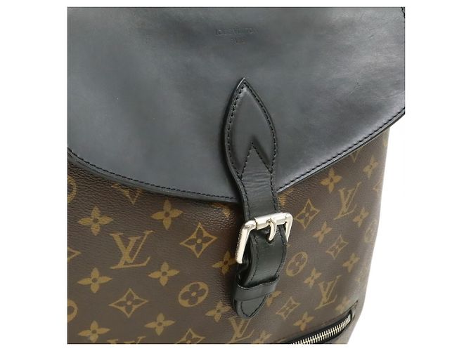 Louis Vuitton Monogram Macassar Parc Backpack Shoulder Bag Brown - view 9