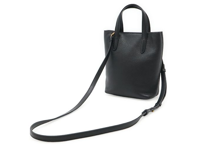 Gancini Borsa a mano in pelle nera Salvatore Ferragamo Nero - vista 3