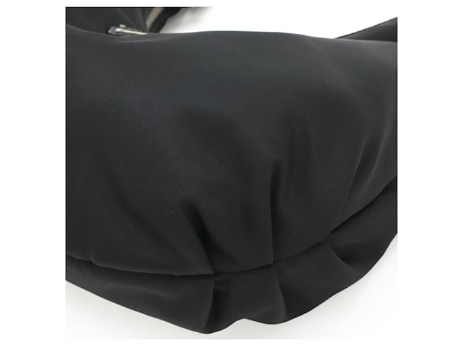 Prada Triangle Chain Schultertasche Schwarz - Ansicht 4