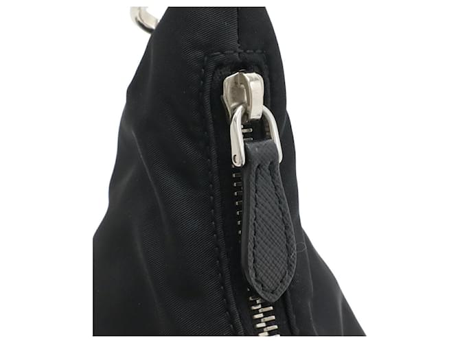 Prada Triangle Chain Schultertasche Schwarz - Ansicht 5