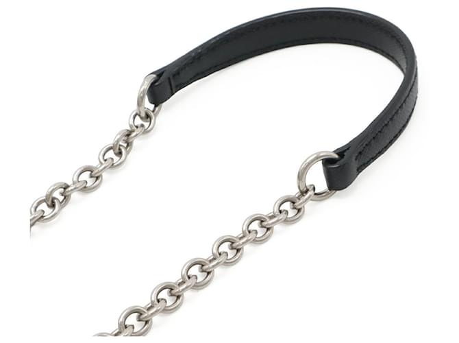 Prada Triangle Chain Schultertasche Schwarz - Ansicht 6