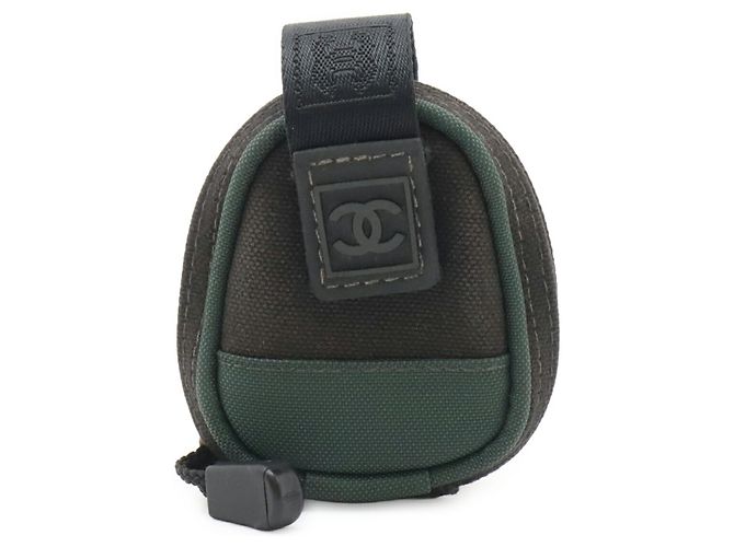 Pochette Chanel Sport Line Coco Mark Arm Nero Verde - vista 2