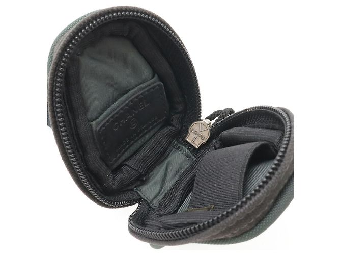 Pochette Chanel Sport Line Coco Mark Arm Nero Verde - vista 7