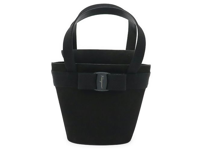 Borsa a secchiello Vara Ribbon Salvatore Ferragamo Nero - vista 2