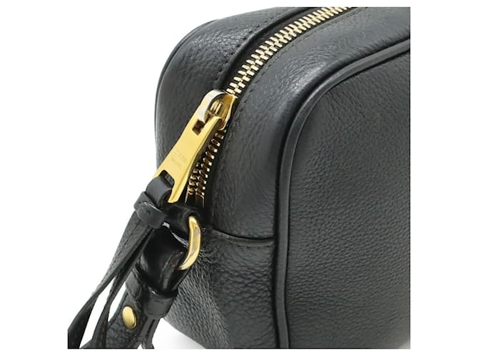 Borsa a Spalla/Pochette Prada Vitello Phenix Nero - vista 6