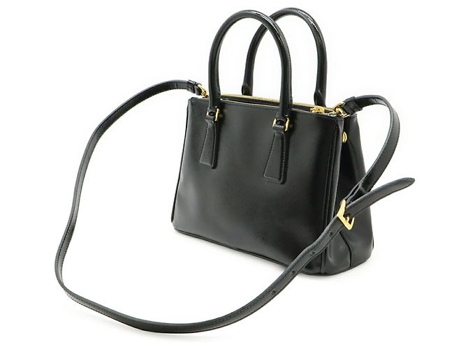 Borsa Prada Galleria Saffiano Nero - vista 3