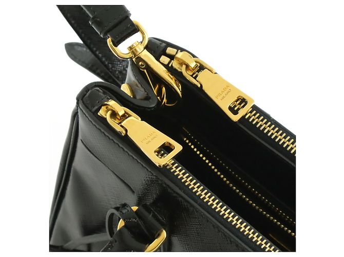 Borsa Prada Galleria Saffiano Nero - vista 8