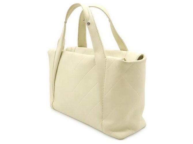 Borsa Chanel V-Stitch Coco Mark Crudo - vista 3