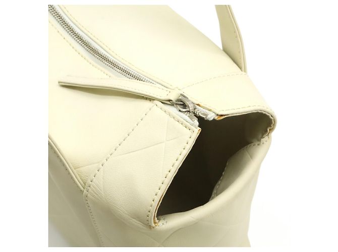 Borsa Chanel V-Stitch Coco Mark Crudo - vista 7