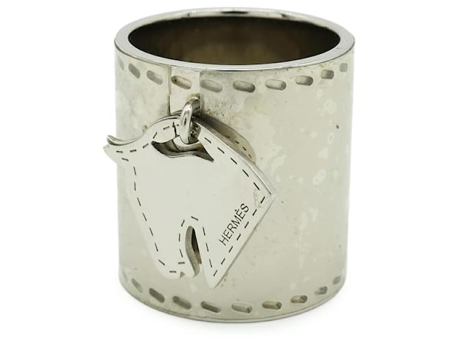 Ring Hermès Sciarpa Hermes Cheval Anello per Muffler Argento - vista 2