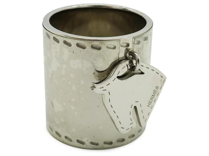 Ring Hermès Sciarpa Hermes Cheval Anello per Muffler Argento - vista 4