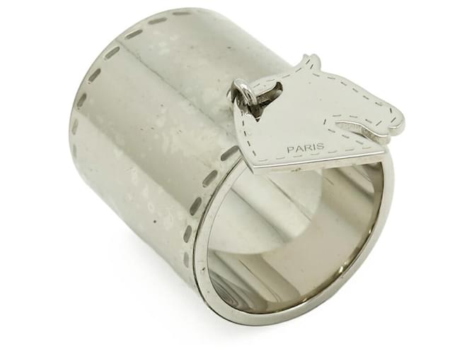 Ring Hermès Sciarpa Hermes Cheval Anello per Muffler Argento - vista 5