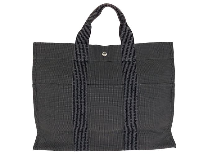 Hermès Hermes Herline MM Tote Bag Grau Braun - Ansicht 2