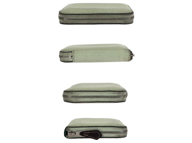 Hermès Monedero de cuero Epsom verde claro Hermes - vista 10