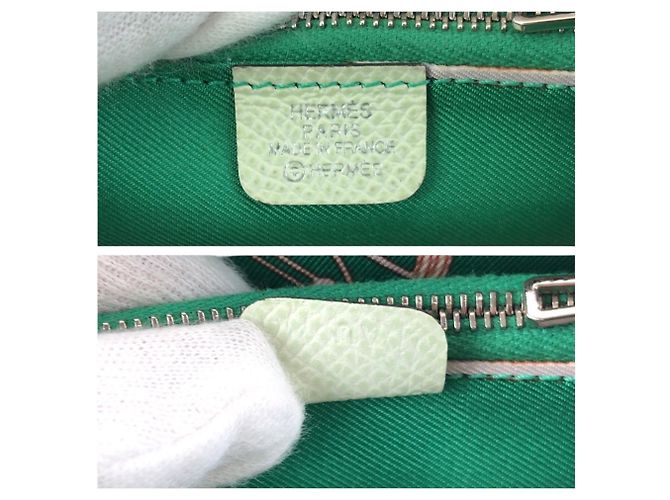 Hermès Monedero de cuero Epsom verde claro Hermes - vista 5