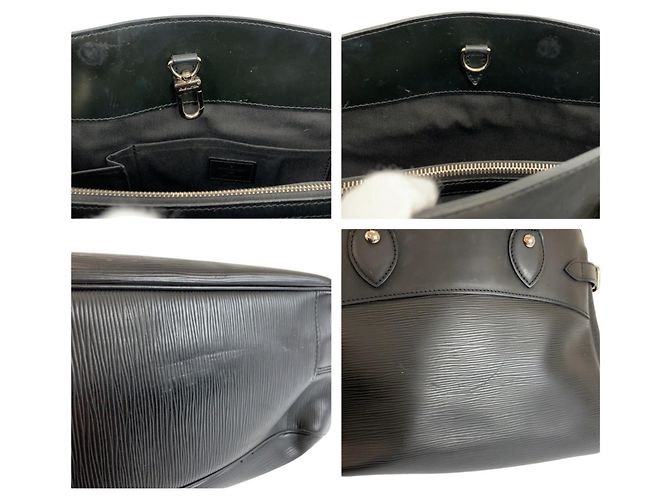 Borsa Louis Vuitton Epi Passy PM Noir Nero - vista 6