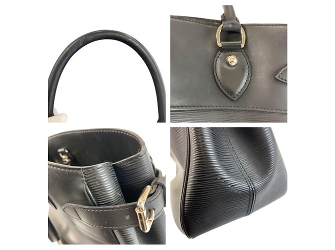 Borsa Louis Vuitton Epi Passy PM Noir Nero - vista 7