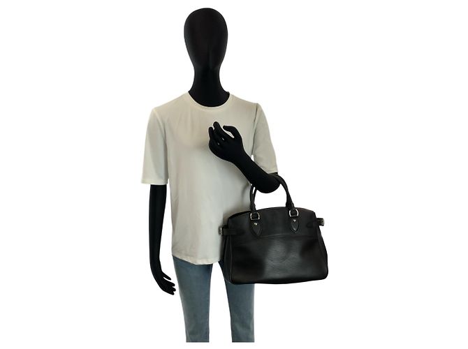Borsa Louis Vuitton Epi Passy PM Noir Nero - vista 8