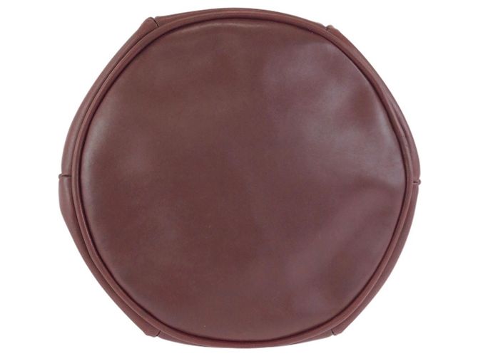 Borsa a tracolla in pelle bordeaux Cartier Must Line Bordò - vista 10