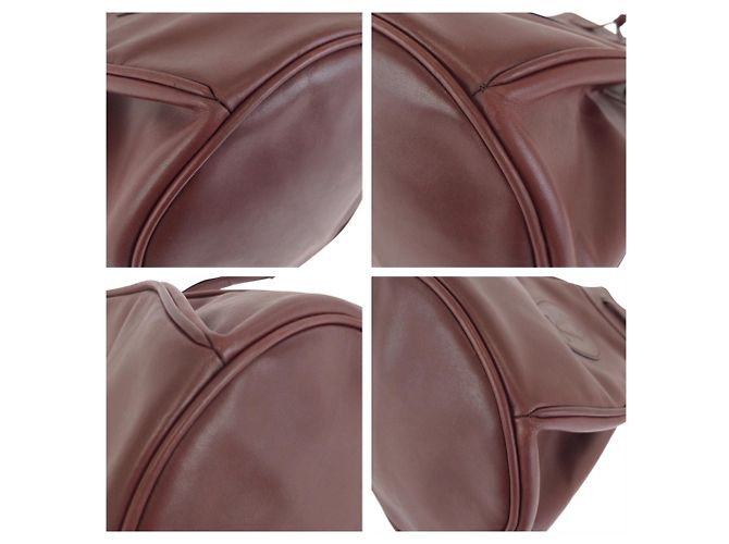 Borsa a tracolla in pelle bordeaux Cartier Must Line Bordò - vista 3