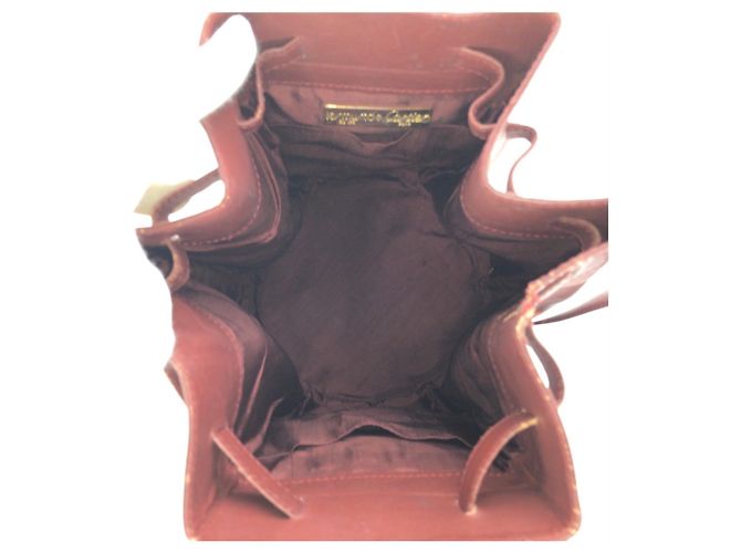 Borsa a tracolla in pelle bordeaux Cartier Must Line Bordò - vista 9