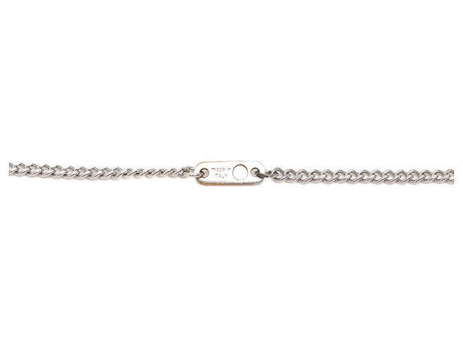Collana Louis Vuitton Collier LV Award Chain Pendant Necklace Nero Argento - vista 8