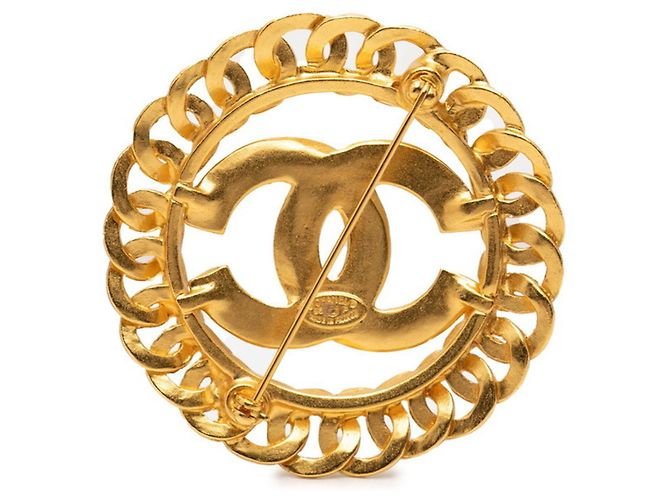 Spilla Chanel Vintage Coco Mark D'oro - vista 2