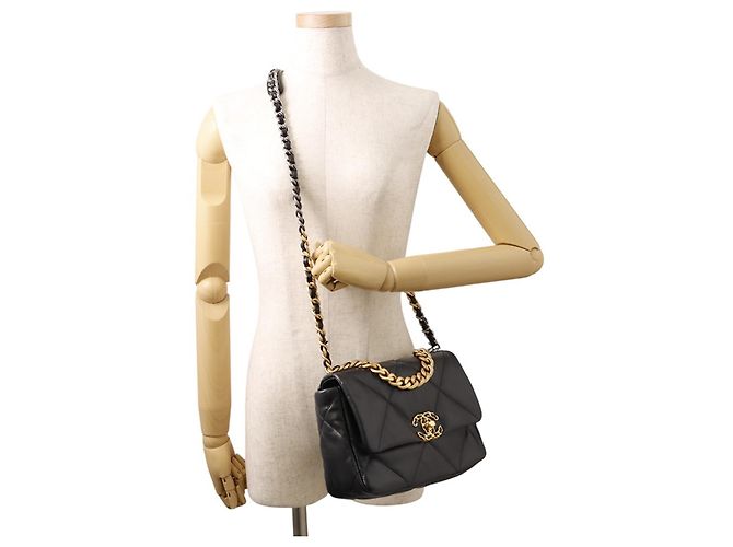 Borsa a Spalla Chanel Matelassé Chain Nero - vista 4