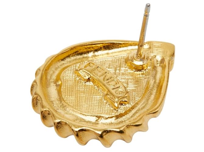 Orecchini a lobo Fendi Vintage Drop Stud D'oro - vista 4