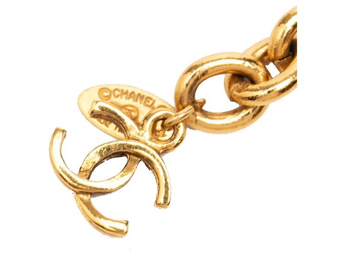 Timeless Chanel Coco Mark vergoldeter Kettengürtel Golden - Ansicht 5