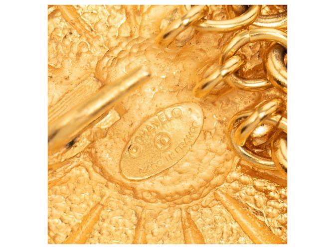 Timeless Chanel Coco Mark vergoldeter Kettengürtel Golden - Ansicht 7
