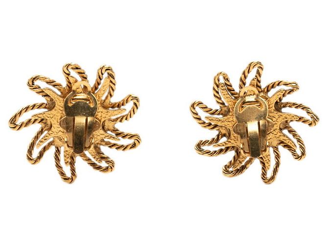 Orecchini a clip Chanel Coco Mark Sun Motif D'oro - vista 2