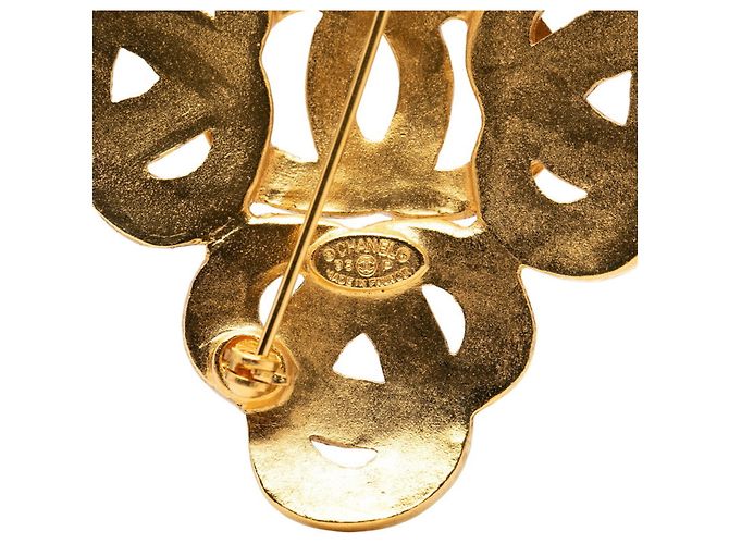 Spilla Chanel Vintage Coco Mark D'oro - vista 3