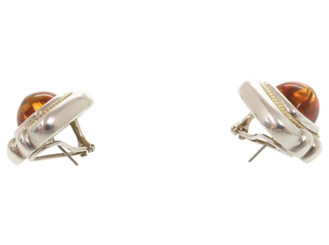 Orecchini a lobo Vintage Citrine Tiffany & Co. Argento Arancione Giallo - vista 10