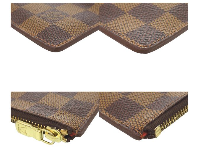 Portafoglio monete Louis Vuitton Damier Marrone - vista 3