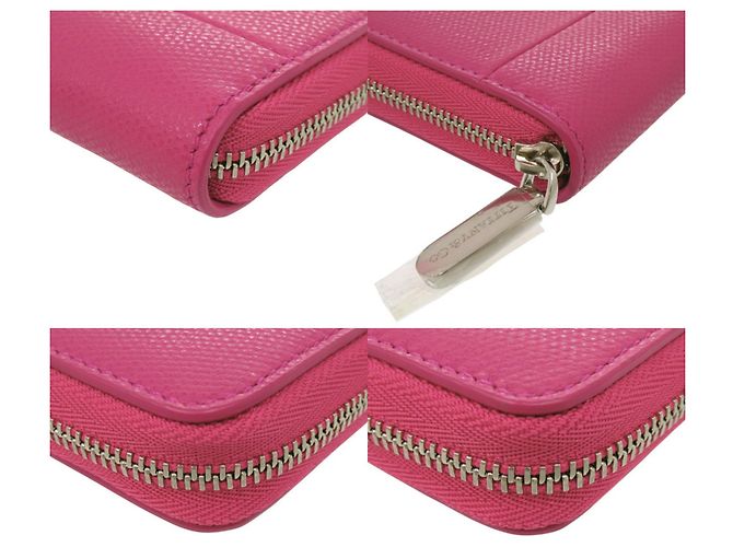 Lila Leder-Kleingeldbeutel von Tiffany & Co. - Ansicht 4