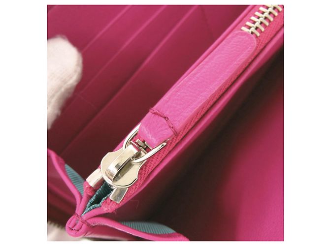 Lila Leder-Kleingeldbeutel von Tiffany & Co. - Ansicht 8