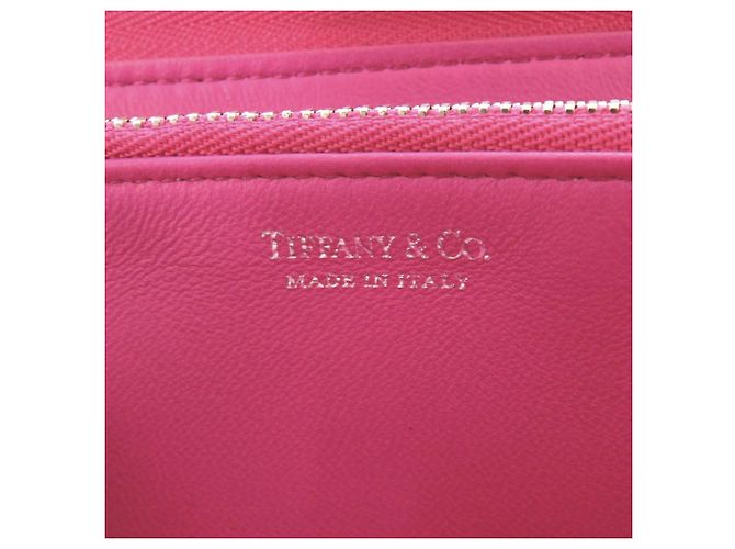Lila Leder-Kleingeldbeutel von Tiffany & Co. - Ansicht 9