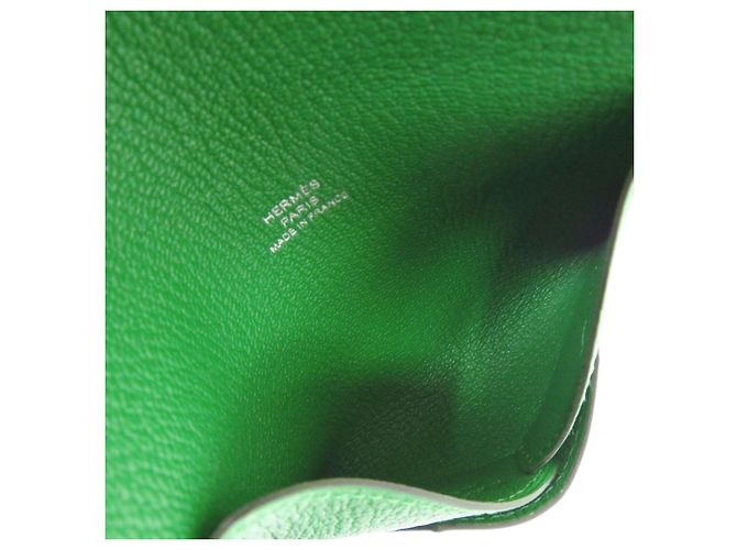 Hermès Tarjetero de piel chevre Mysore verde Hermes - vista 6