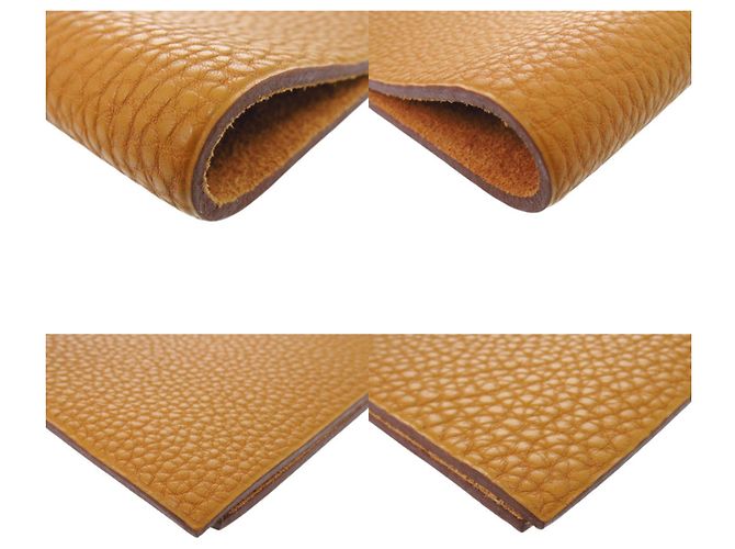 Hermès Funda para libreta de cuero Togo Ulysses MM Hermes Castaño - vista 3